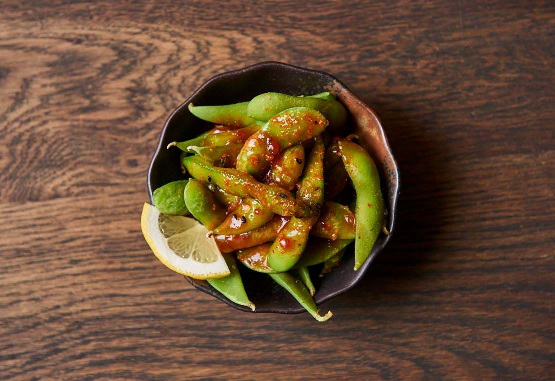 3 Spicy Edamame