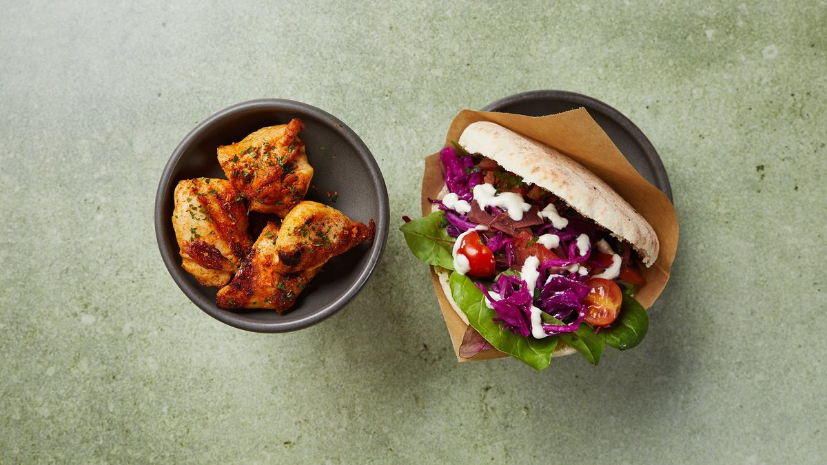 3Adffed2 944E 11Ee B960 6Ef310d2ae45 Gourmet Pita Grillede Kylling 0358