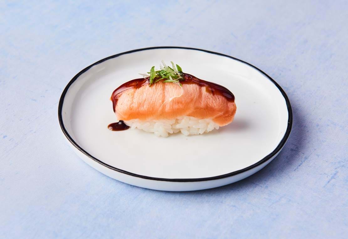 Dinner Sushi Foodora Flammegrillet Laks Nigiri 4227