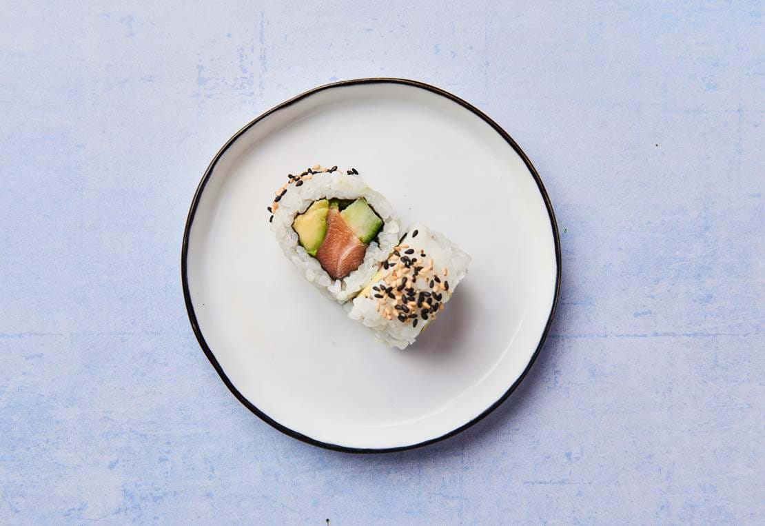 Dinner Sushi Foodora Uramaki Spicy Laks 4107