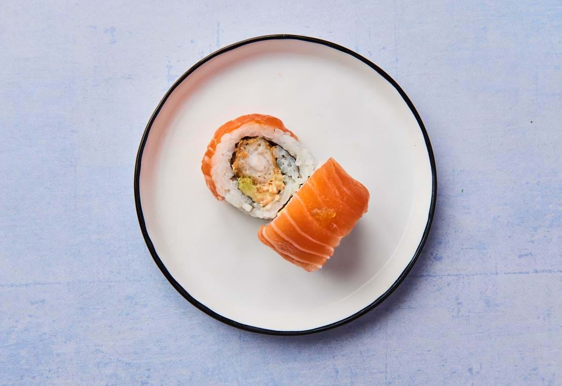 Dinner Sushi Foodora Hells Laks Kaburamaki 4163