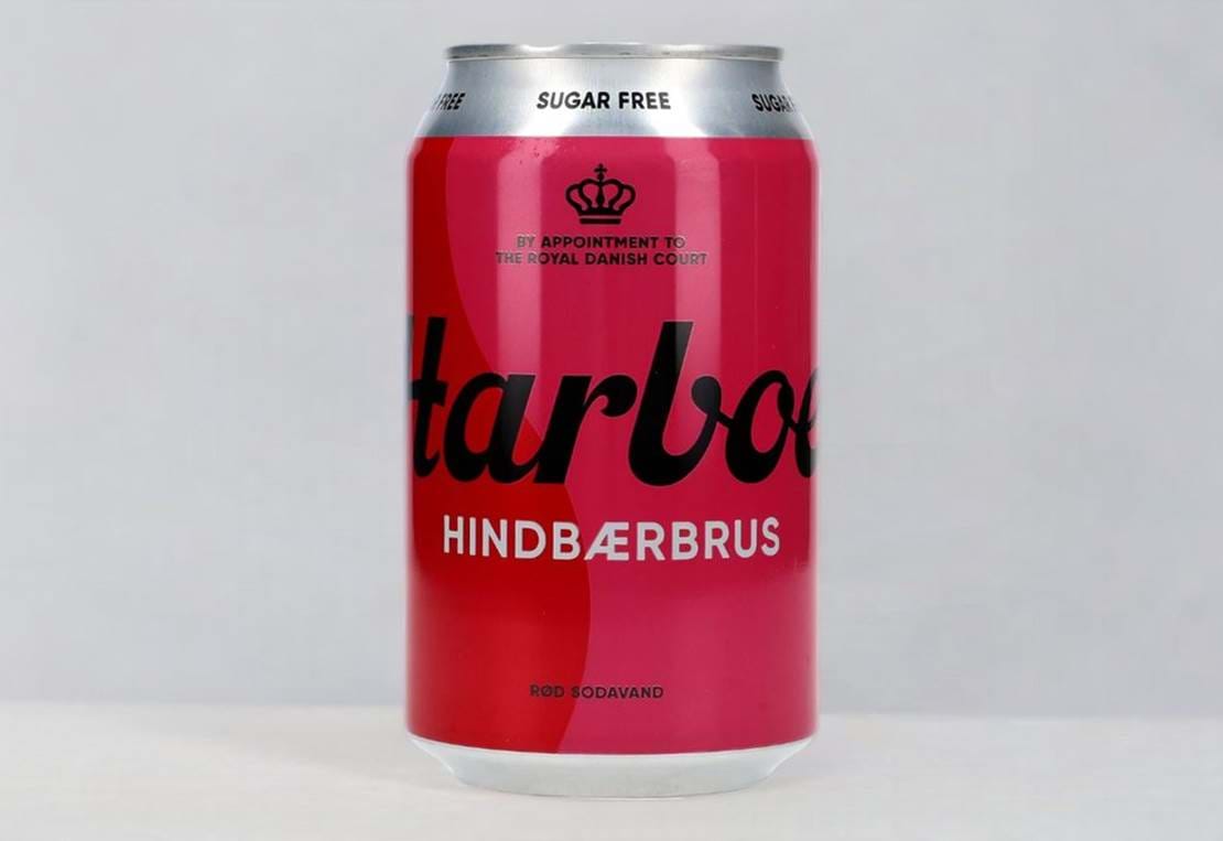 Harboe Hindbærbrus 0% Sukker 0,33 L