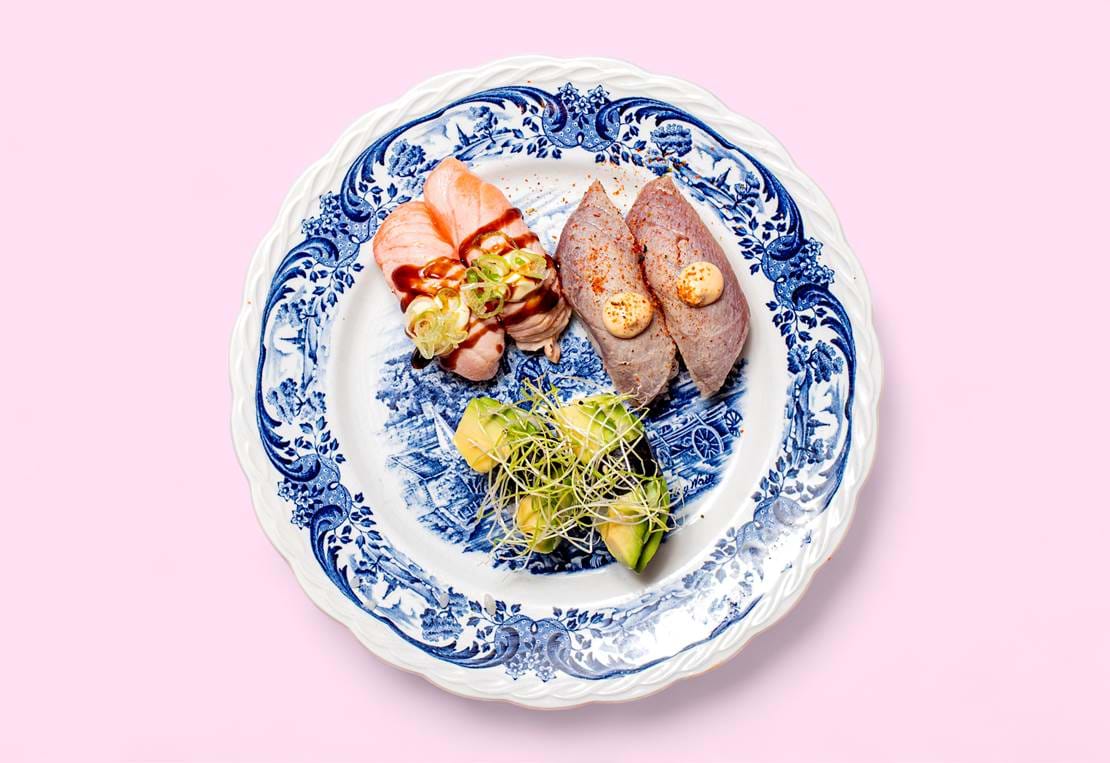 Flamberet Nigiri Menu