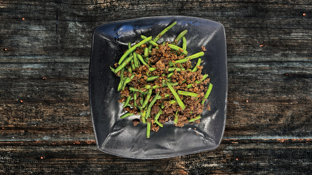 Hakket Okse Med Bønner