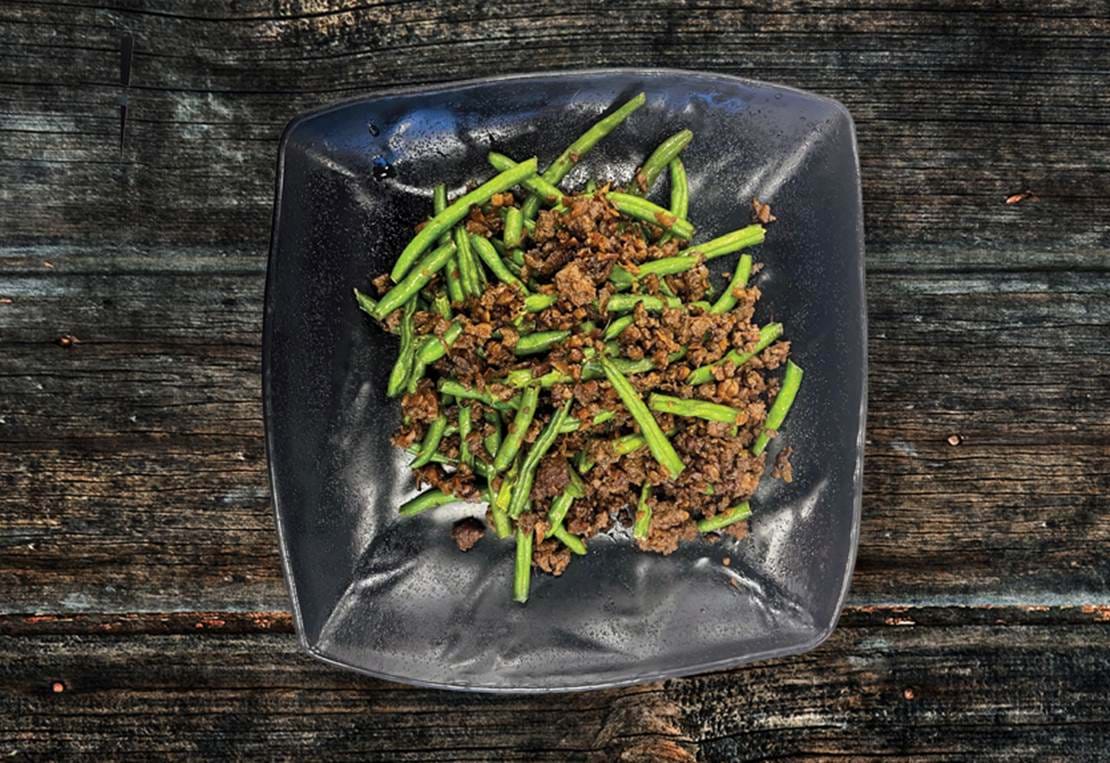 Hakket Okse Med Bønner