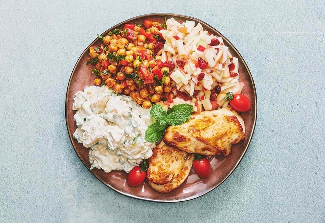 1107E8cc B020 11Ec B7de 3A0a0483a851 Kylling Fillet Med 3 Slags Salat