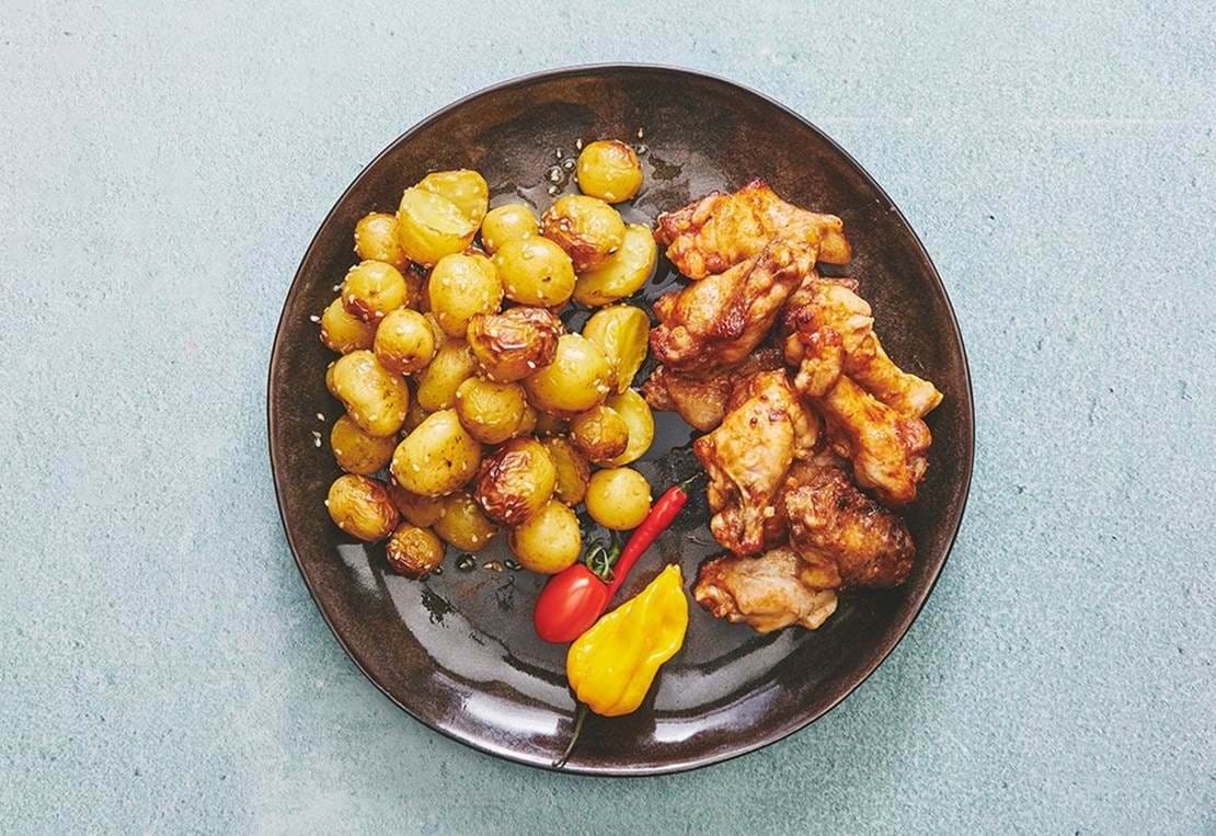 E896d394 B01f 11Ec A286 4632Ac4ce0c7 Kylling Vinger Med Kartoffler