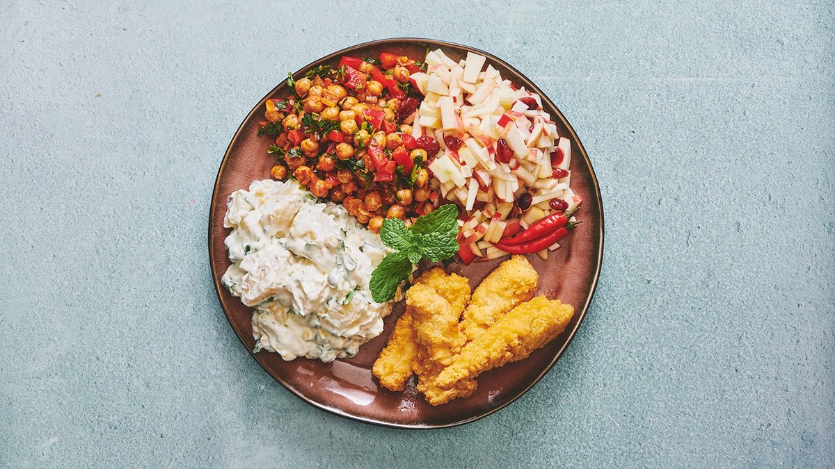 78F36804 B01f 11Ec Afec B6026f5a88b8 Paneret Kylling Med 3 Slags Salat