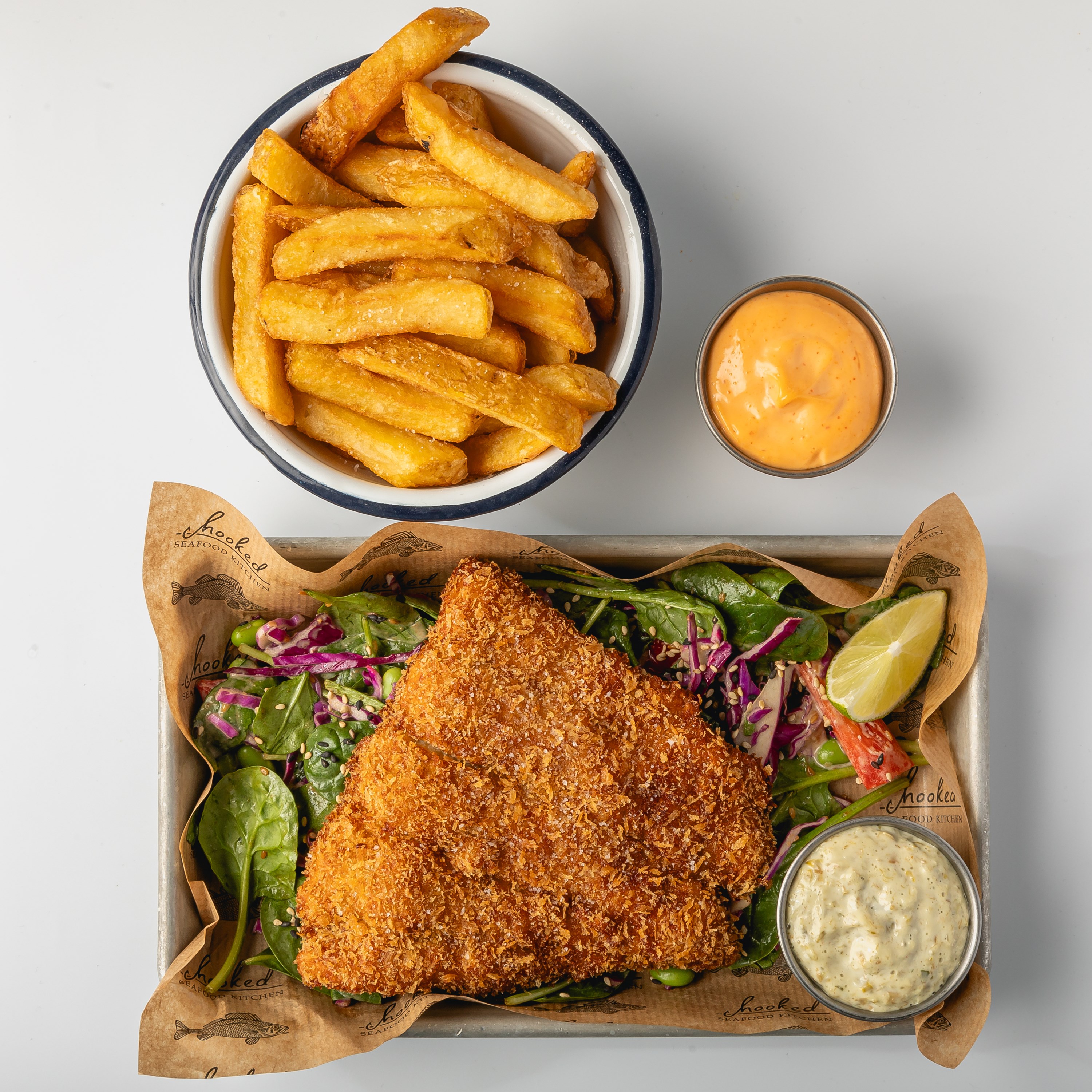 Fish N Salad M Pommes M Dip