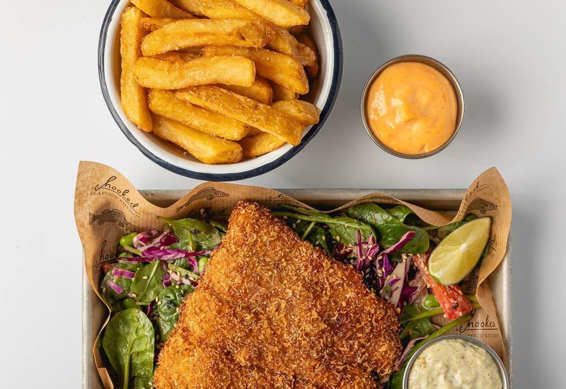 Fish N Salad M Pommes M Dip