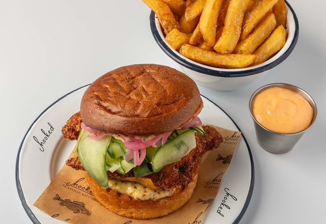 Hooked Burger M Pommes M Dip