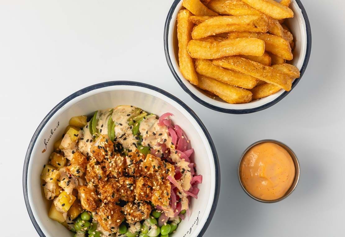 Prawn Poke M Pommes M Dip