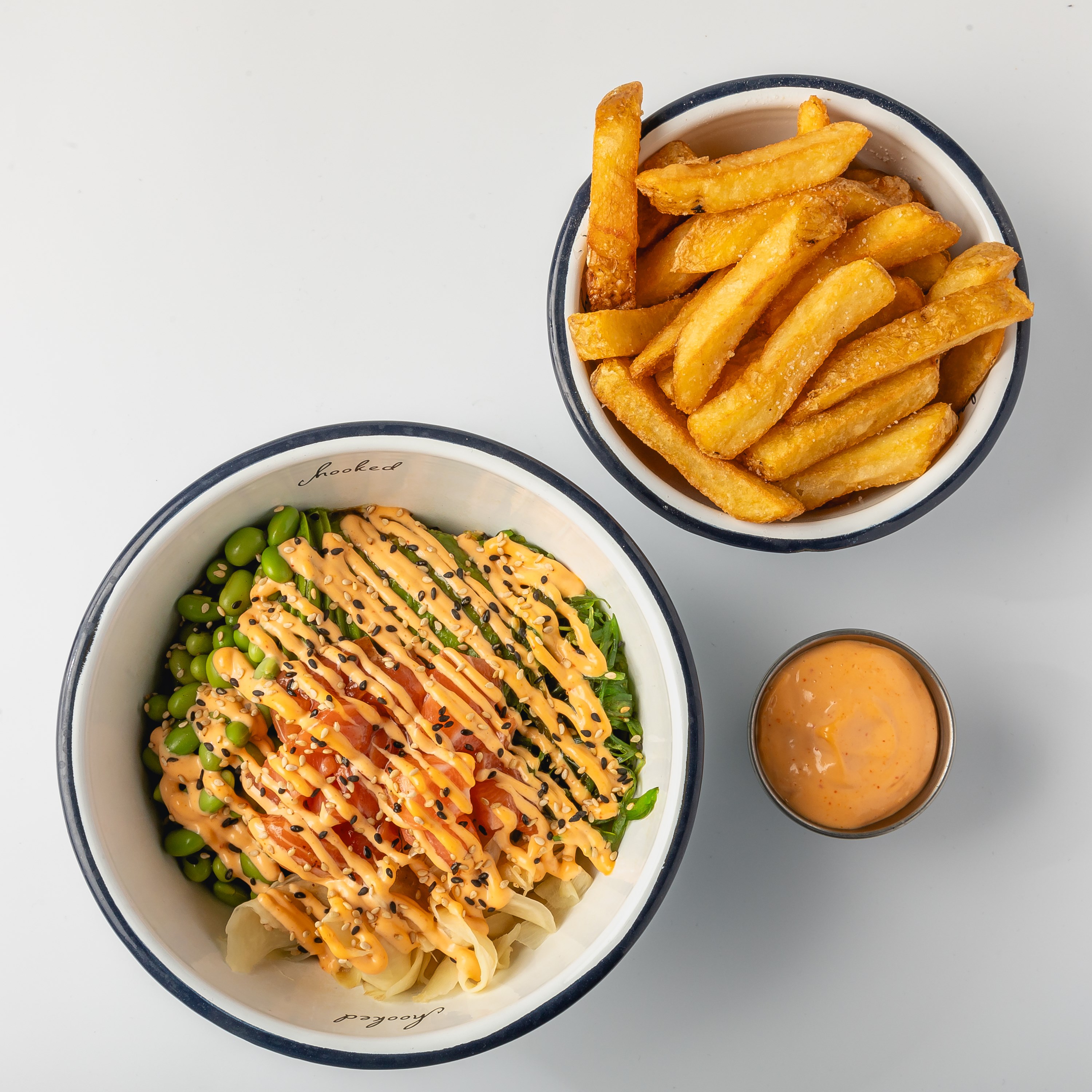 Salmon Poke M Pommes M Dip
