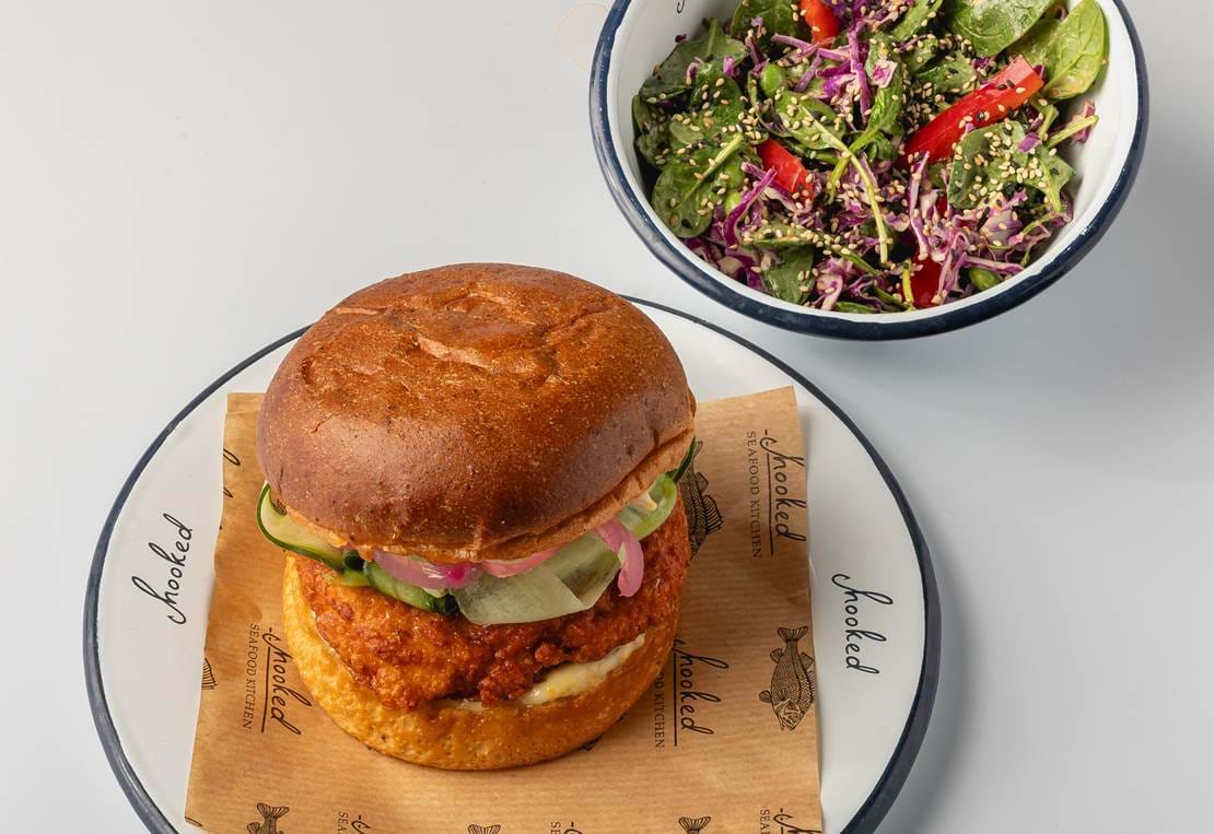 Halloumi Burger M Salat