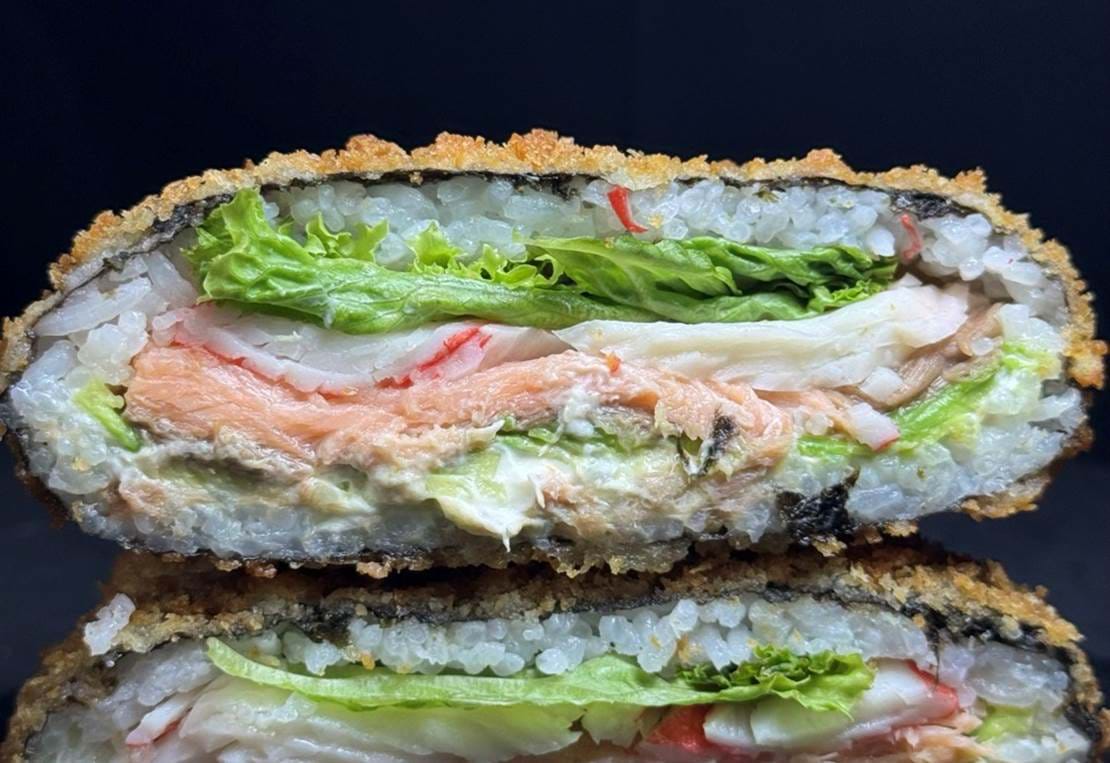 Sushi Burger Laks Røget Grillen – Stor