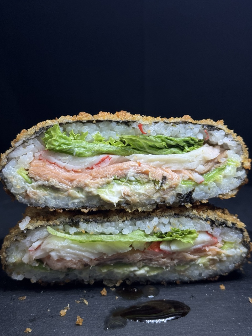 Sushi Burger Laks Røget Grillen – Stor (1)