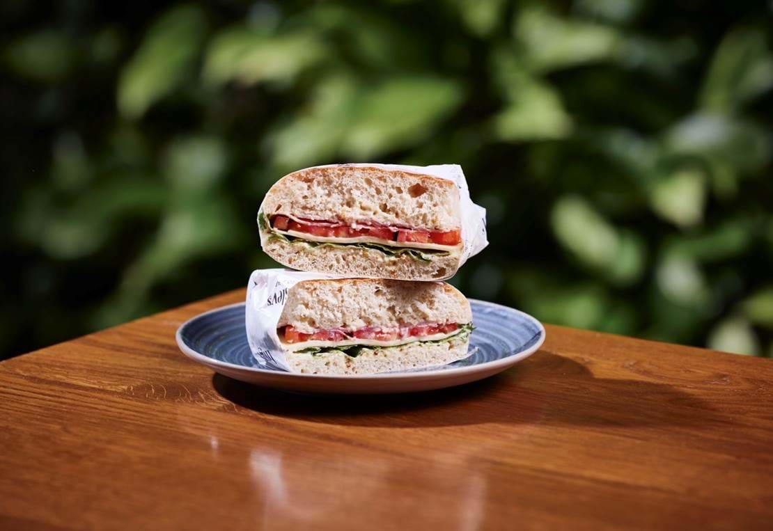 Skinke Ost Sandwich Århus – Stor