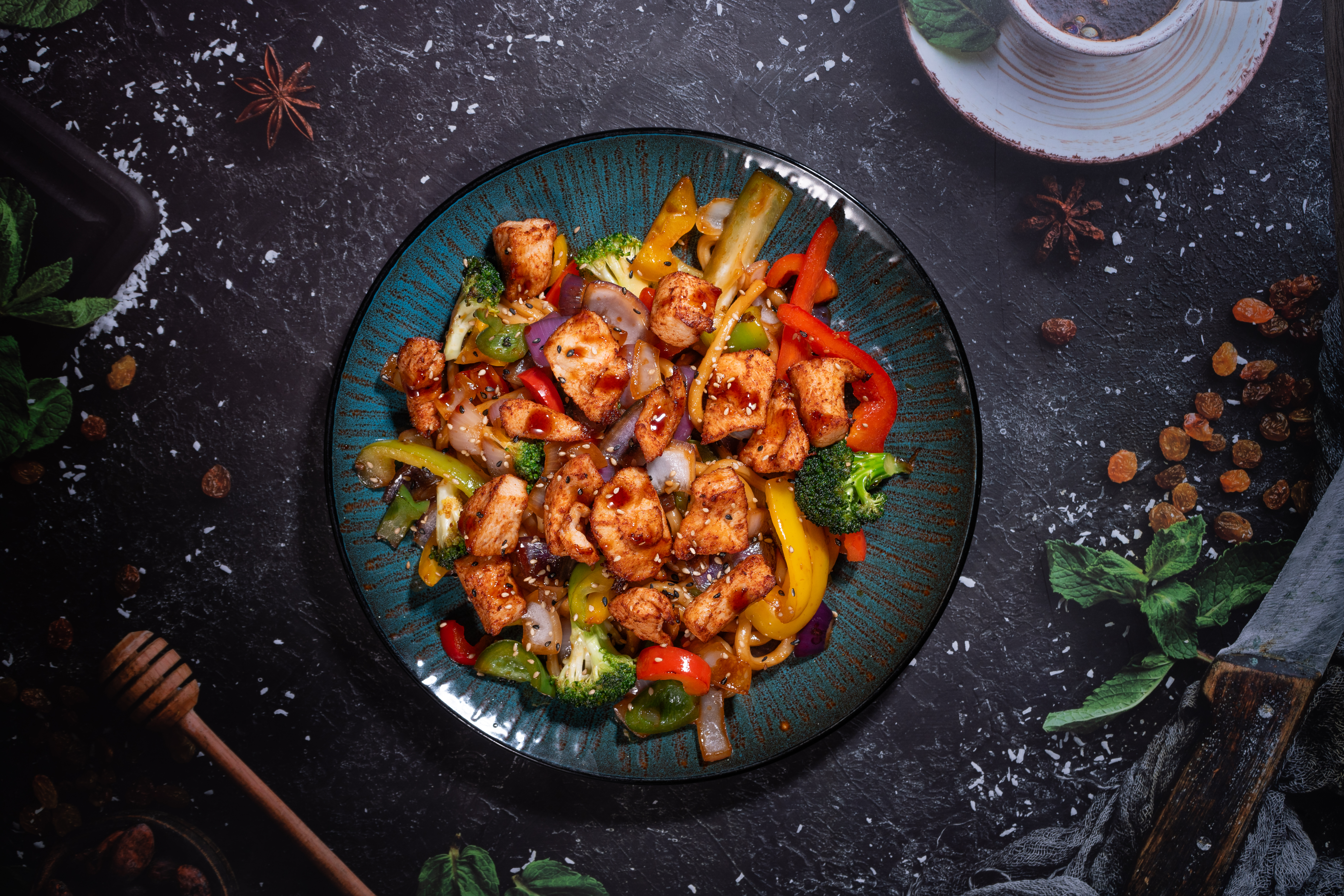 Teriyaki Kylling Nudler