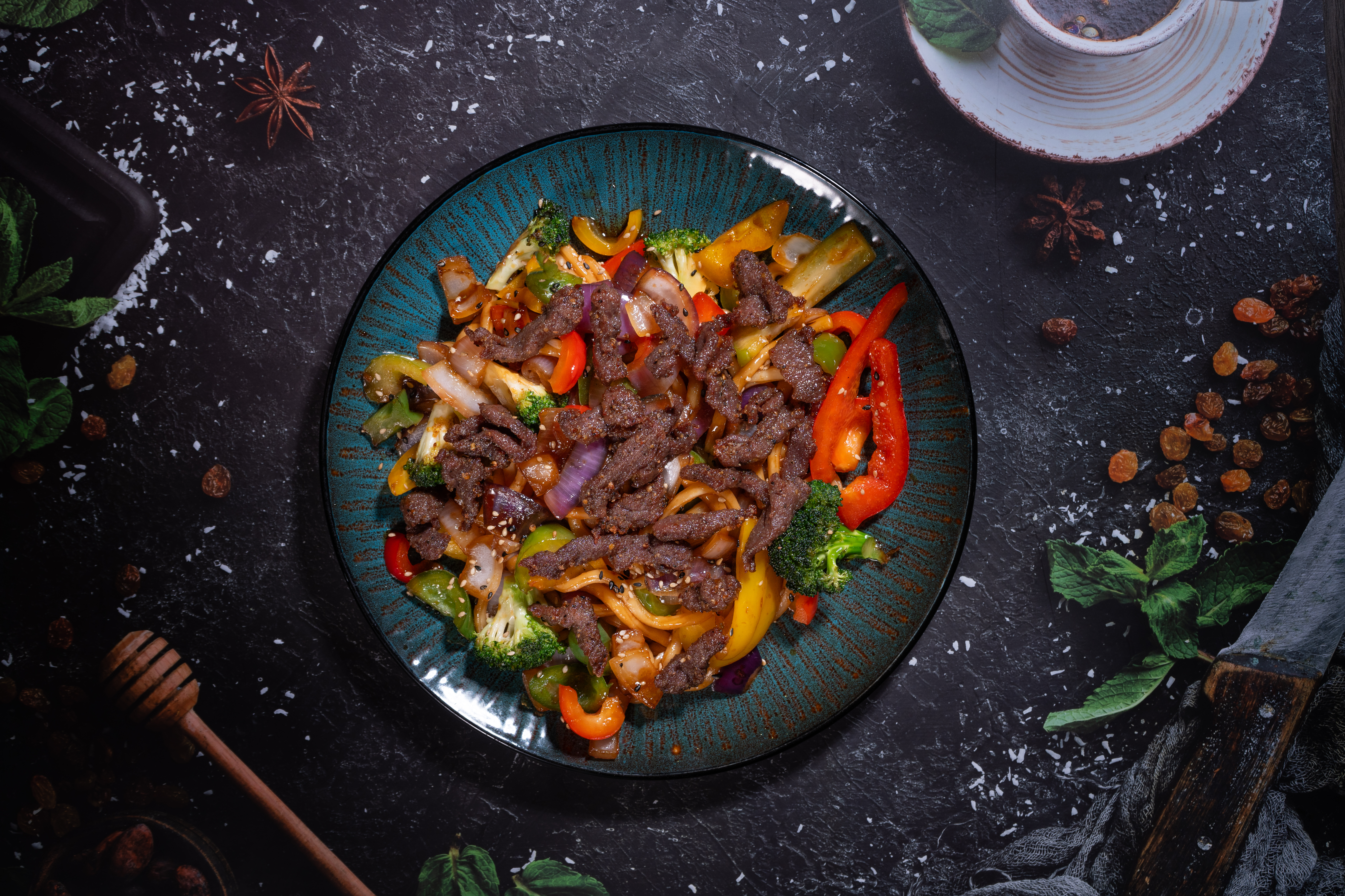 Teriyaki Oksekød Nudler