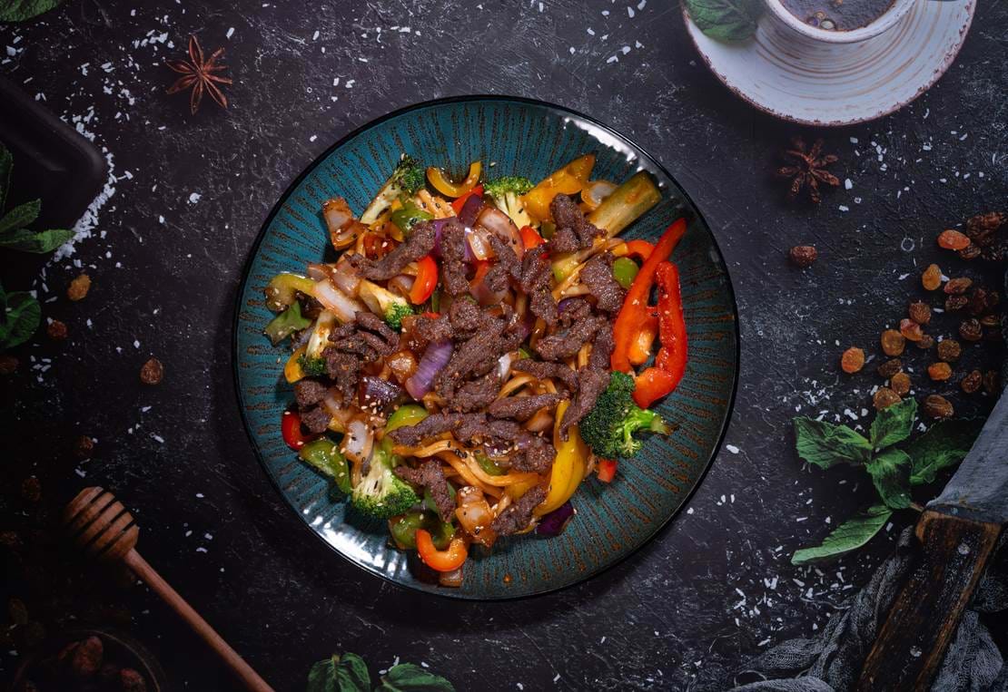 Teriyaki Oksekød Nudler