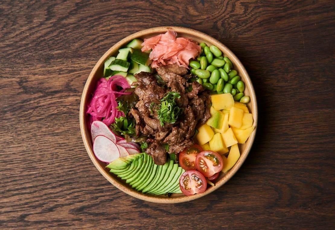 Pokebowl Oksekød – Stor