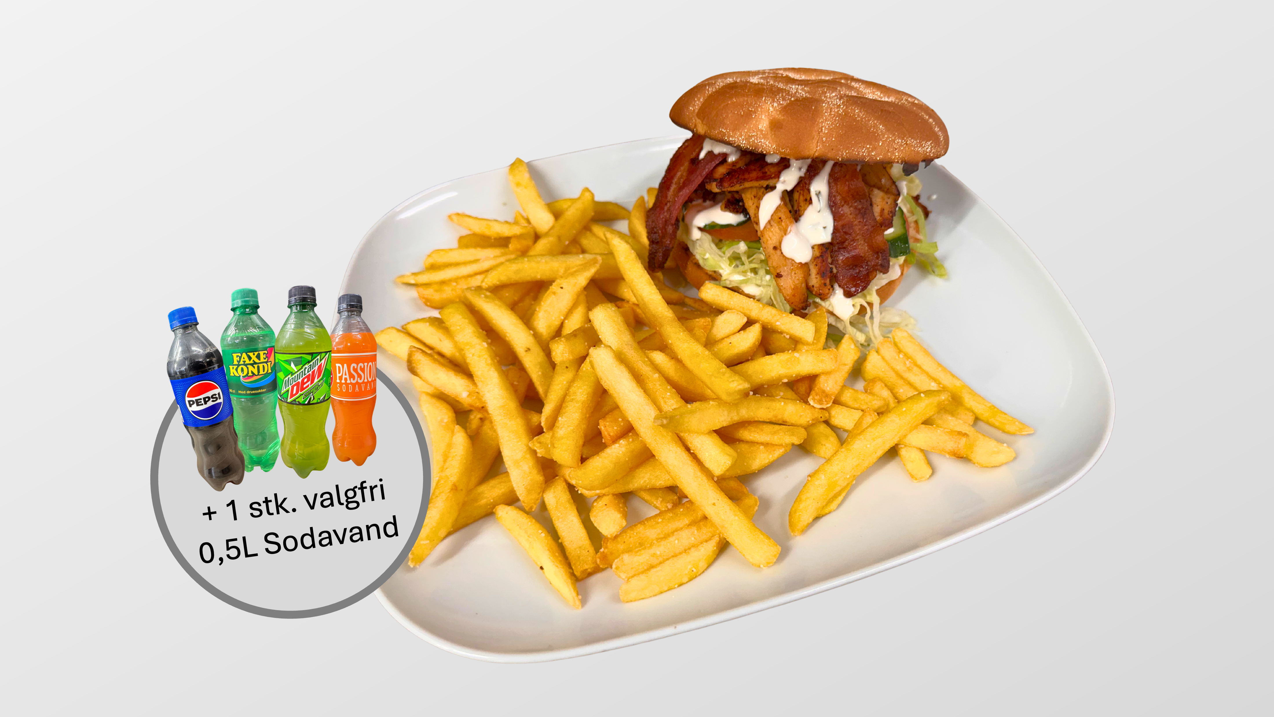 Kyllingesandwich Menu