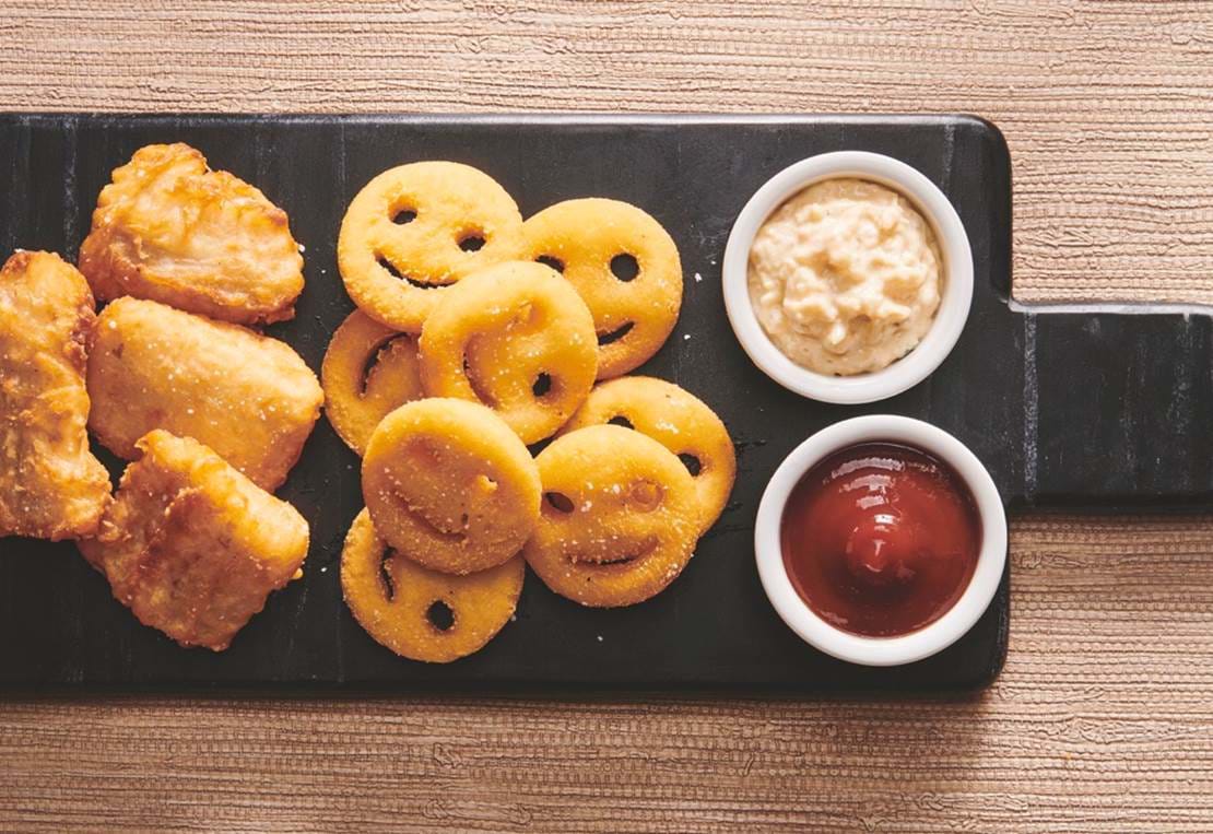 Fiskenuggets Med Smilende Pommes – Stor