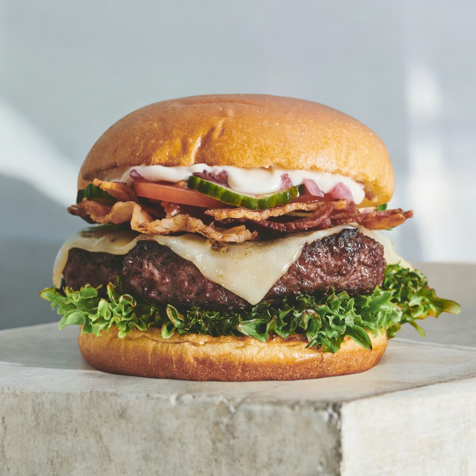 Square Burger Bacon Cheeseburger Kopier