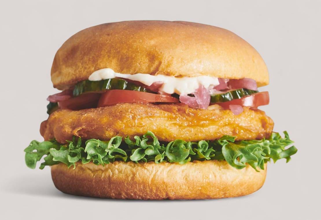 Square Burger Chicken Burger