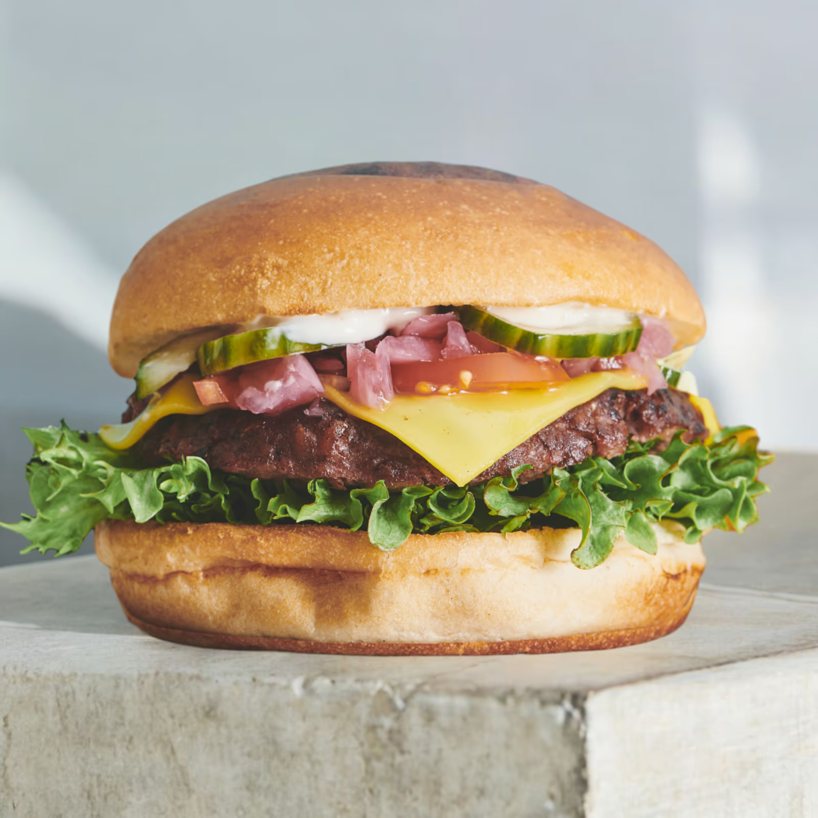 Square Burger Vegan Bacon Cheeseburger