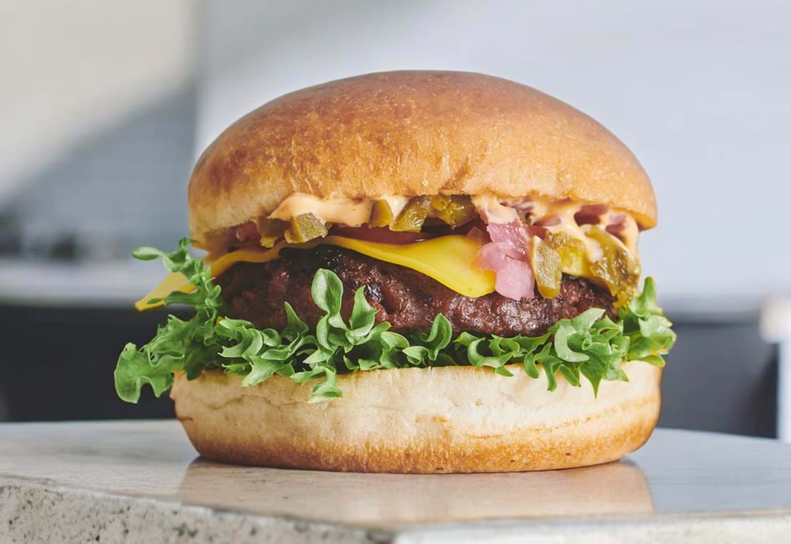 Square Burger Vegan Spicy Burger