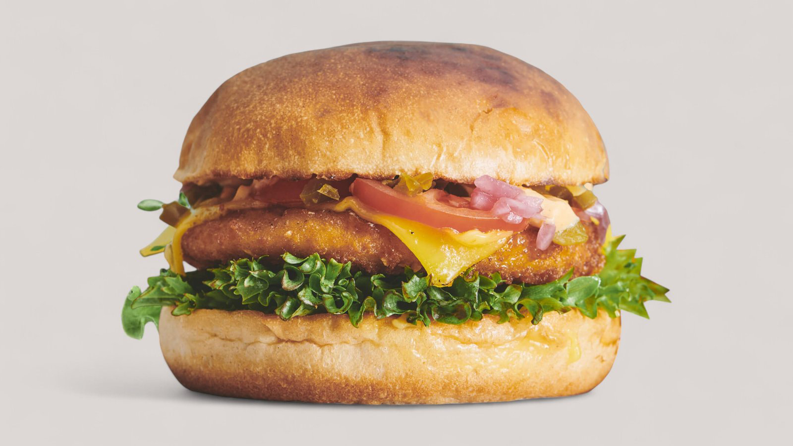 Square Burger Vegan Spicy Chicken Burger