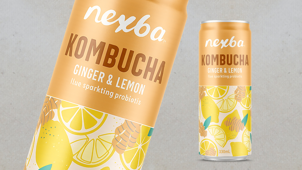 Nexba Kombucha Ginger Lemon