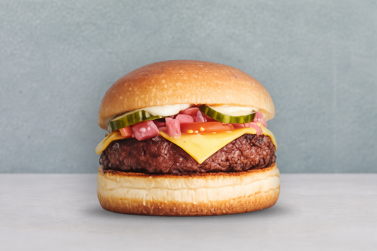 Square Burger Vegan Slider Cheese