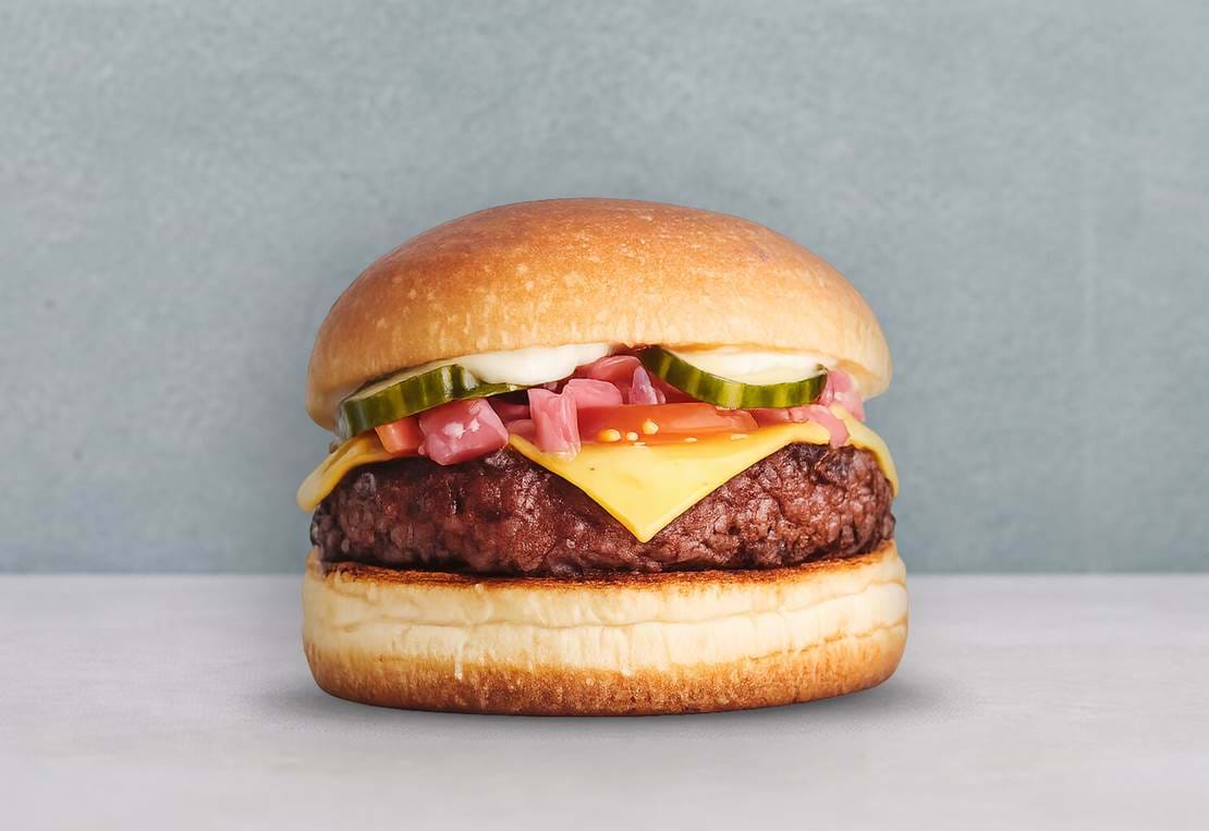 Square Burger Vegan Slider Cheese