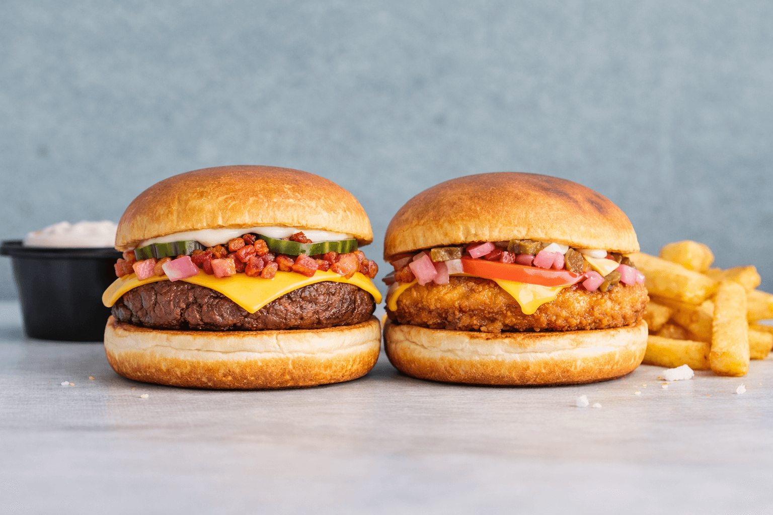 Square Burger Slider Menu