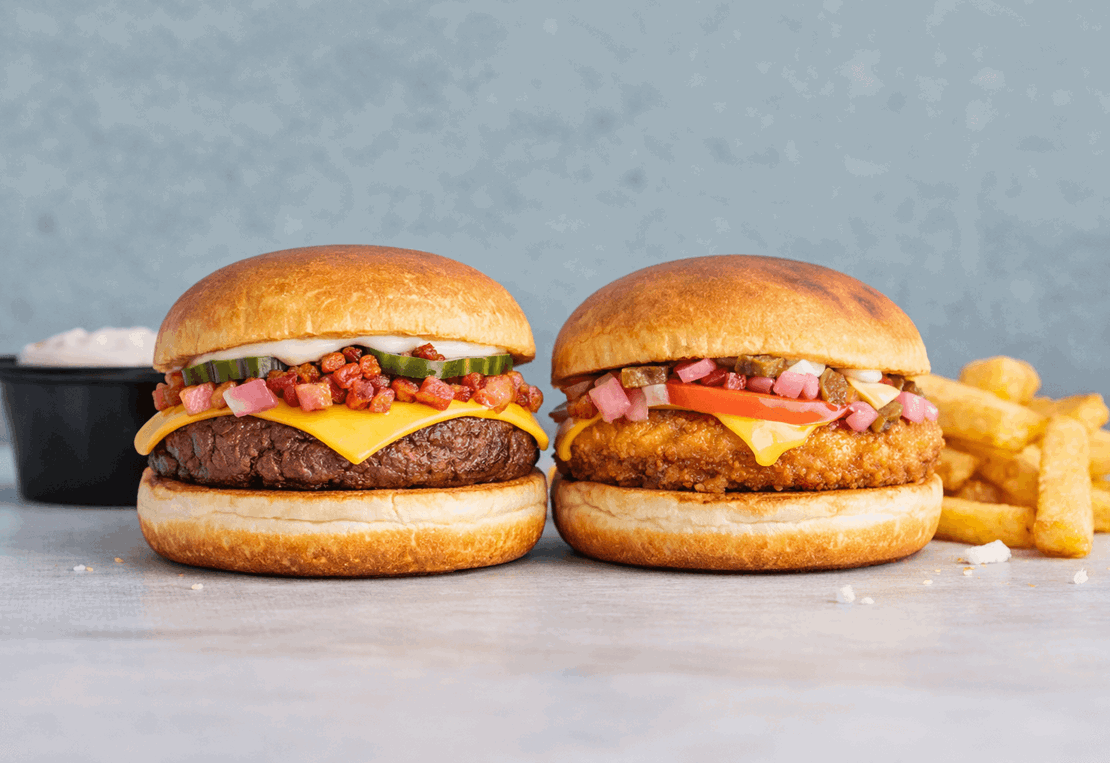 Square Burger Slider Menu