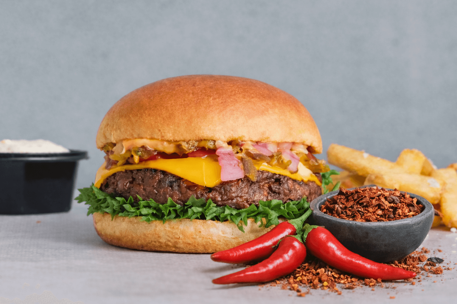 AOF VEGAN BURGER MENU