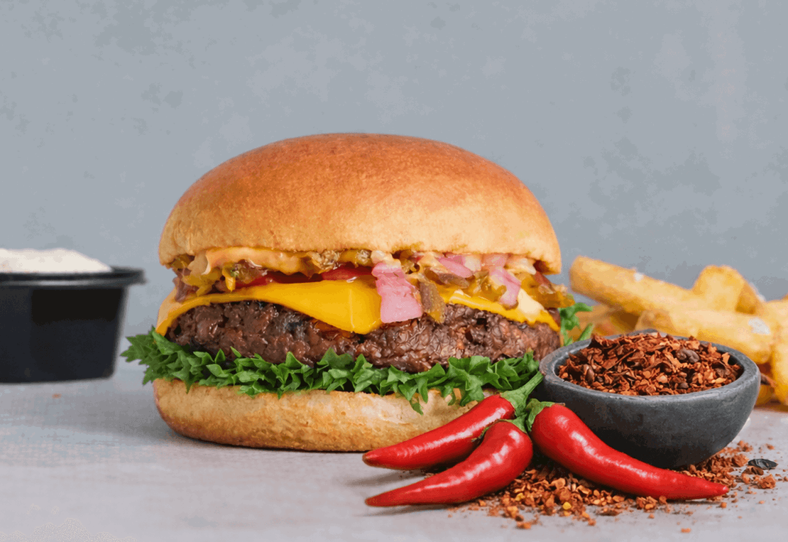 AOF VEGAN BURGER MENU