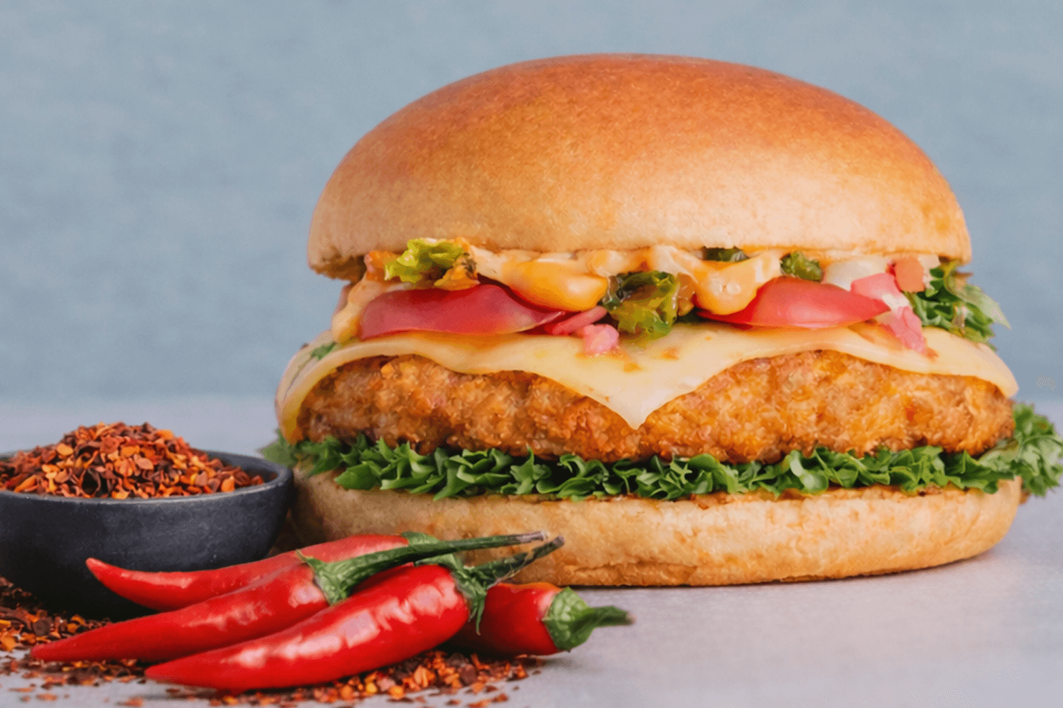 AOF VEGAN CHICKEN BURGER