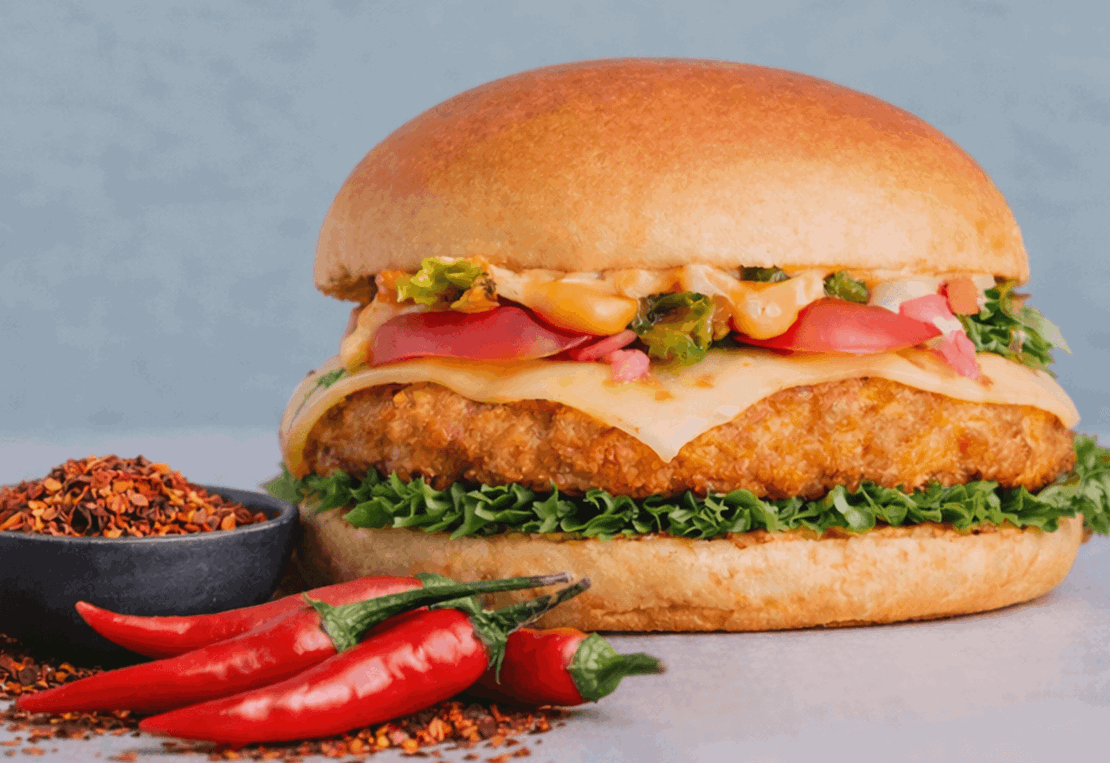 AOF VEGAN CHICKEN BURGER