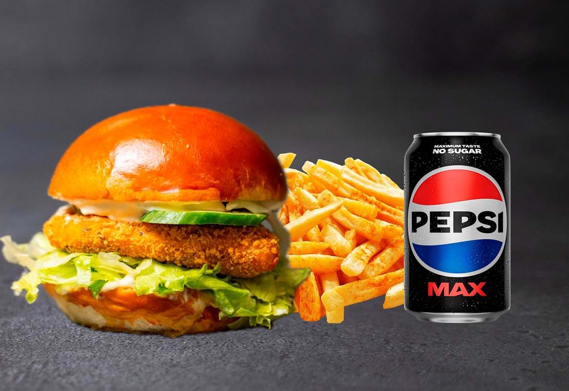 No Chicken Burger Menu