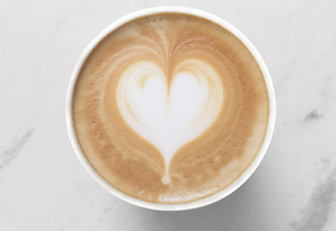 Firefly A Flat White Coffee On White Marble, Food Photography, No Text, 1 1 In A Coffee Seen 457548