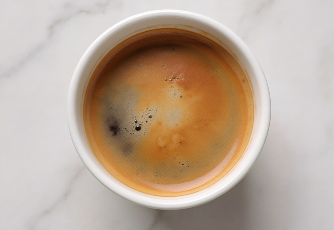 Firefly An Espresso Cup On White Marble, Overhead Shot, Food Photography, Espresso Is Witho 389631 (1)