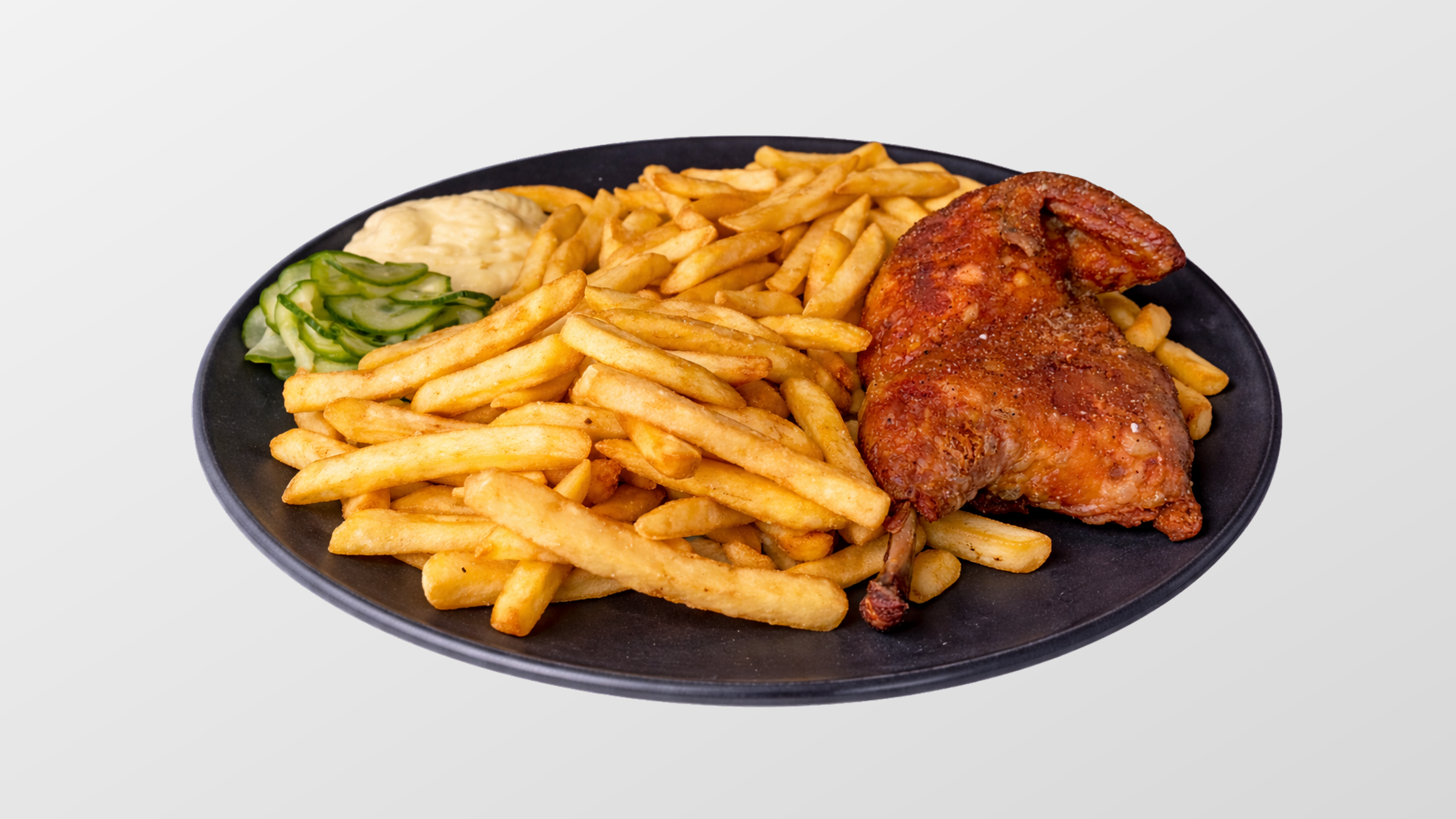 Grillkylling Med Stor Pommes