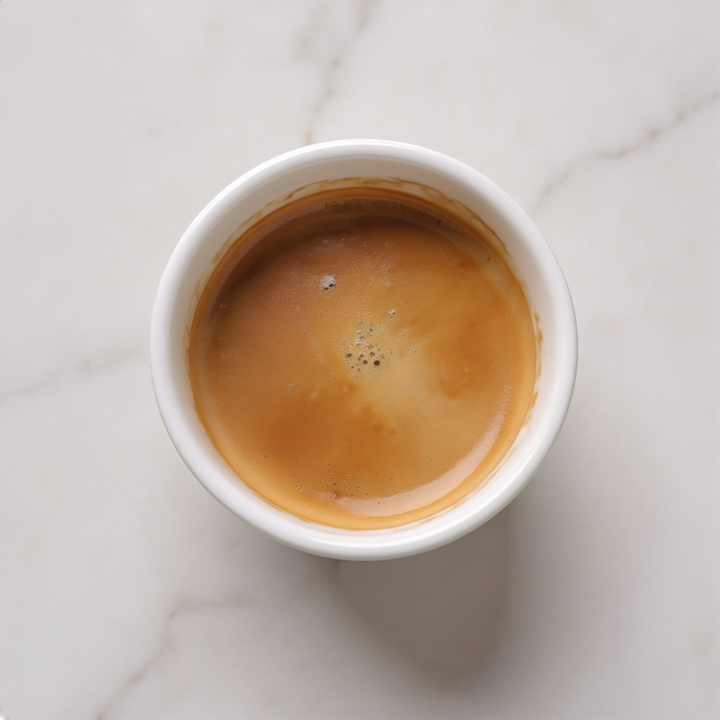 Firefly An Small Cup Espresso On White Marble, Overhead Shot, Food Photography, Without Milk 956934