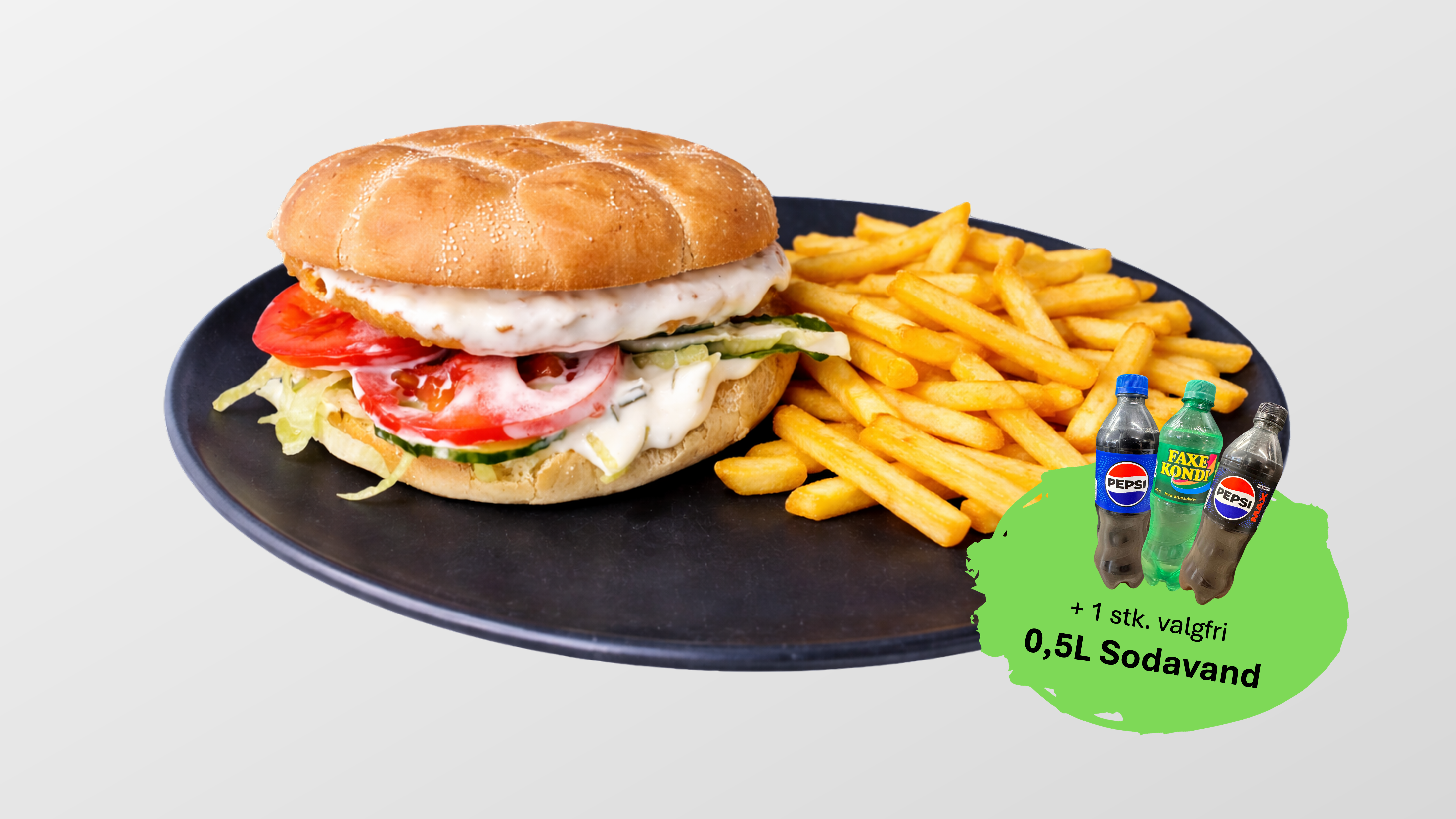 Kyllingeburger Menu MG