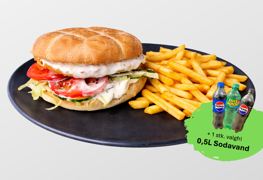 Kyllingeburger Menu MG