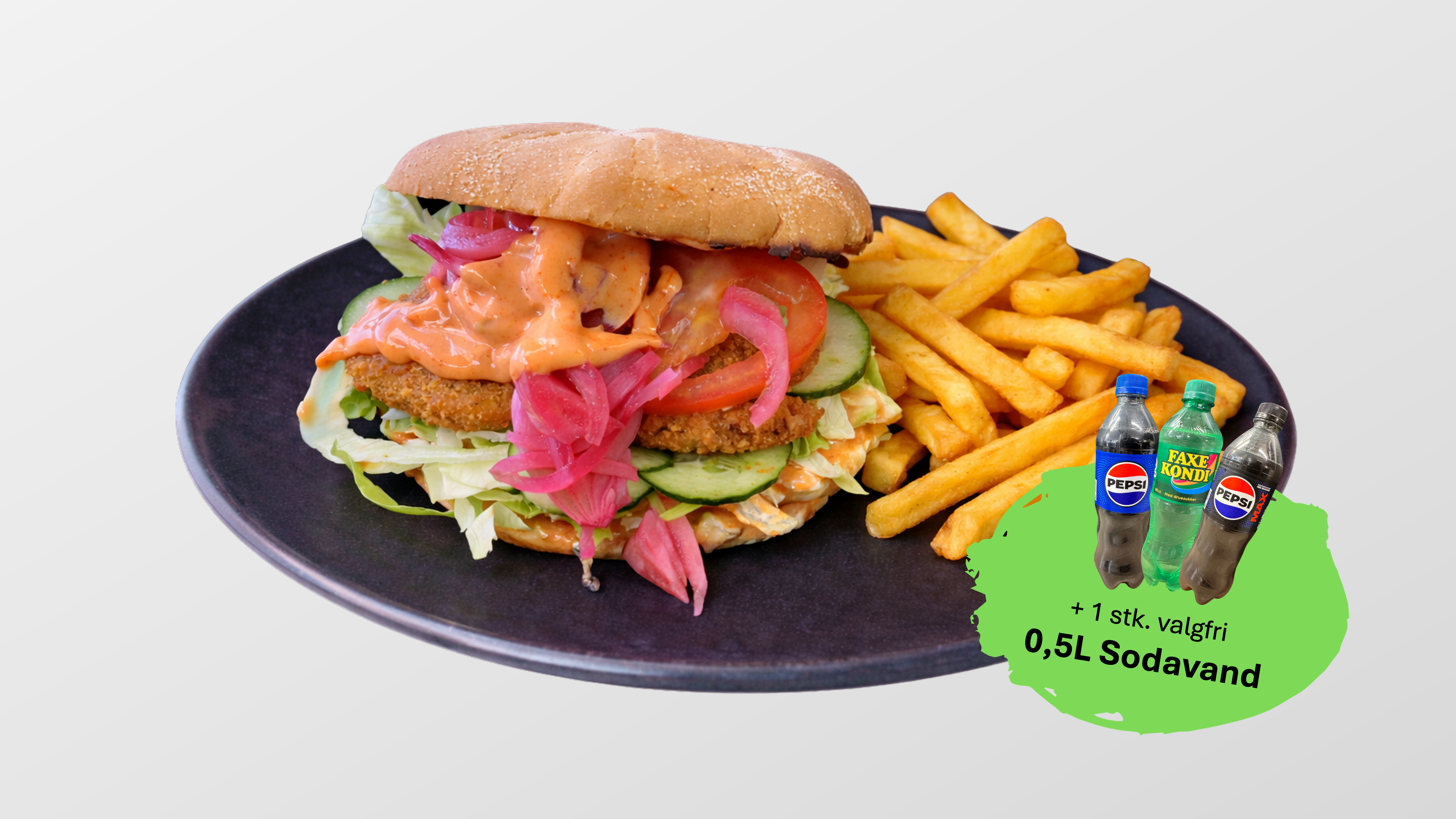 Crispy Chili Chicken Burger Menu MG