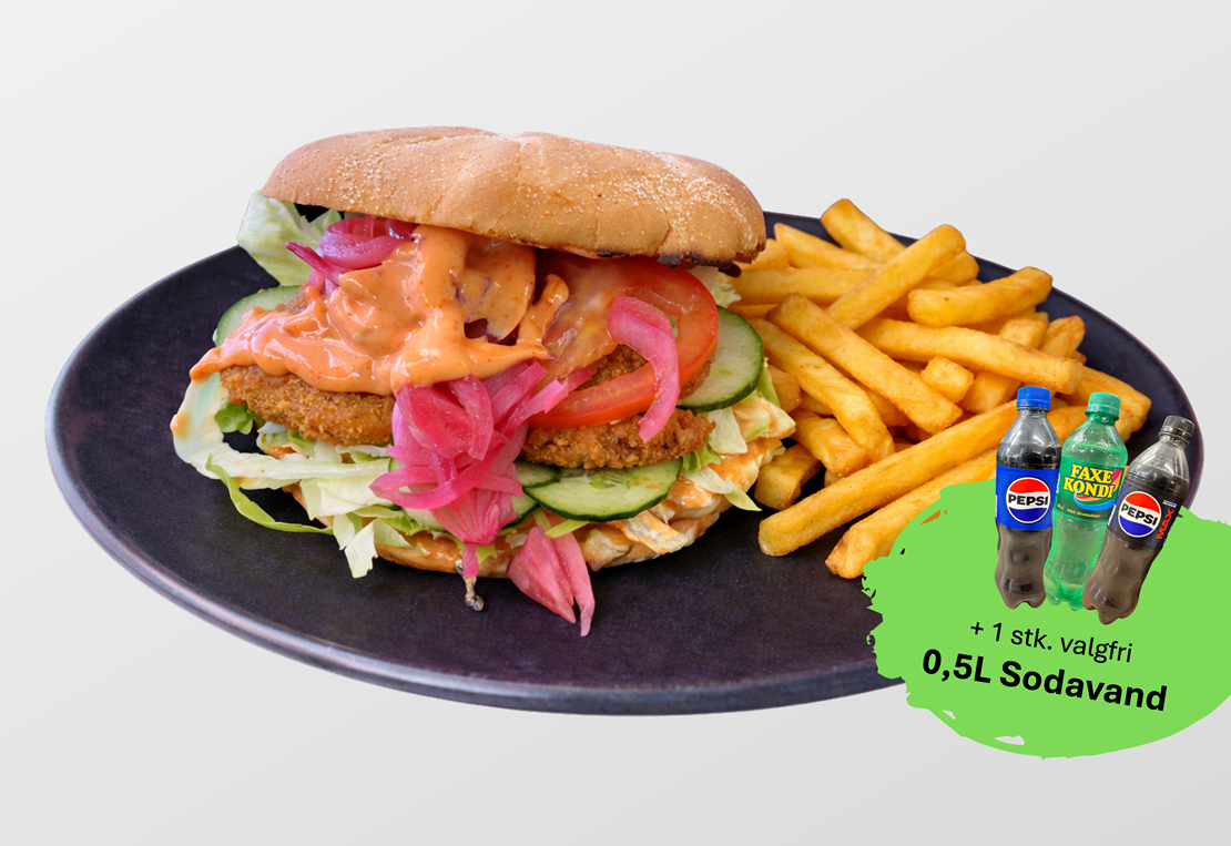 Crispy Chili Chicken Burger Menu MG